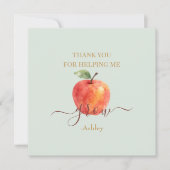 Apple-Lehrer für Wasserfarbe - Danke, Karten (Vorderseite)