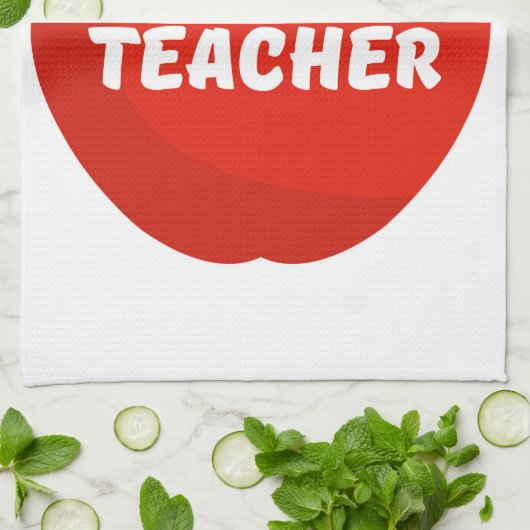 Apple Lehrer Geschirrtuch (Gefaltet)