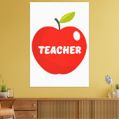 Apple Lehrer Leinwanddruck (Insitu (Wohnzimmer))