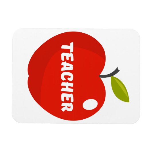 Apple Lehrer Magnet (Horizontal)