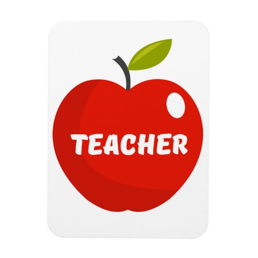 Apple Lehrer Magnet (Vertikal)