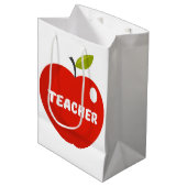 Apple Lehrer Mittlere Geschenktüte (Vorderseite Schrägansicht)