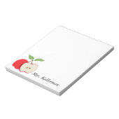 Apple-Lehrer: Name 5.5 x 6 Notizblock (Rotiert)