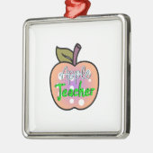 Apple-Lehrer Ornament Aus Metall (Links)