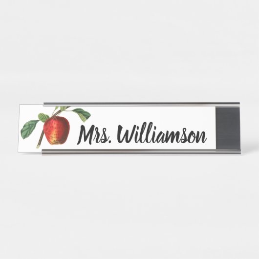 Apple-Lehrer  Schreibtischnamensplakette (Vorderseite )