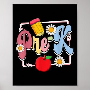 Apple-Lehrer vor dem Schulabschluss zurück zur Sch Poster