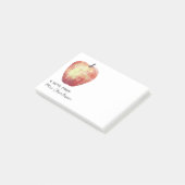 Apple Lehrer Wertschätzung Personalisiert Post-it Klebezettel (angewinkelt)