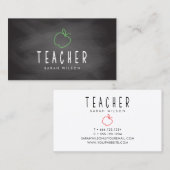 Apple-Lehrerin Visitenkarte (Vorne/Hinten)