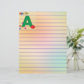 Apple Letter A (Stehend Vorderseite)