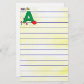 Apple Letter A Briefpapier (Vorne/Hinten)
