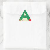 Apple Letter A Sticker (Tasche)