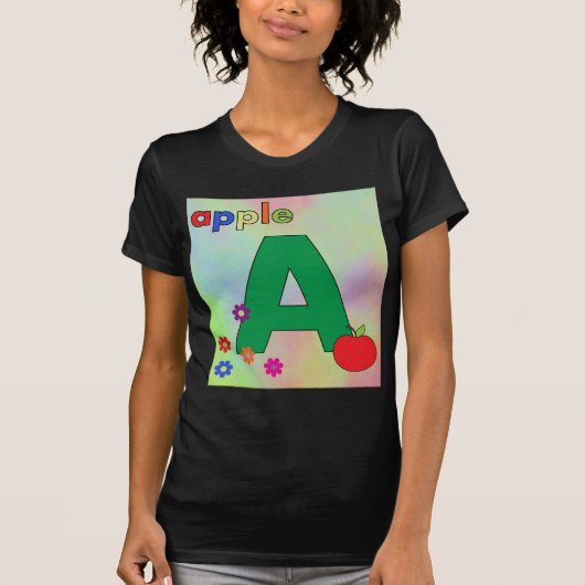 Apple Letter A T-Shirt (Vorderseite)