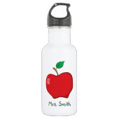 Apple Liberty Flasche für personalisierte Lehrerin Edelstahlflasche (Vorderseite)
