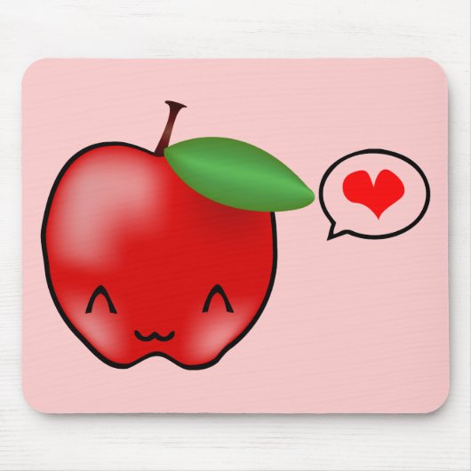 Apple-Liebe Mousepad (Vorne)