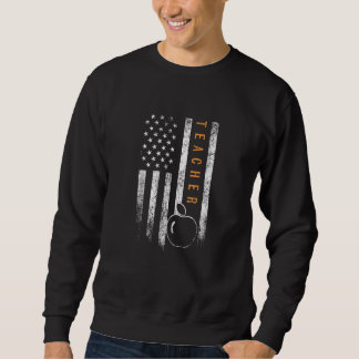 Apple Line American Flag Lehrer Sweatshirt