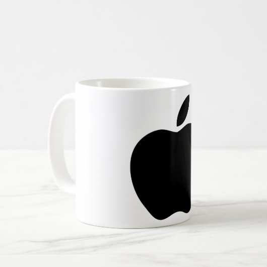 Apple Logo Design Kaffee Tasse Set (Vorderseite Links)
