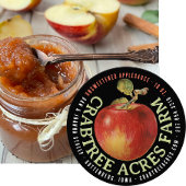 APPLE LOGO Farm Orchard Business Applesauce Klasse Runder Aufkleber