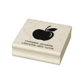 Apple Logo Teacher Tutor Zuhause Business Gummistempel (Stempel)