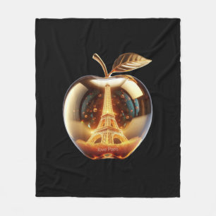 Apple Love Paris Fleecedecke