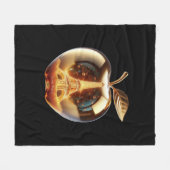 Apple Love Paris Fleecedecke (Vorderseite (Horizontal))