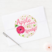 Apple Lovely - Apple Puff Runder Aufkleber (Umschlag)