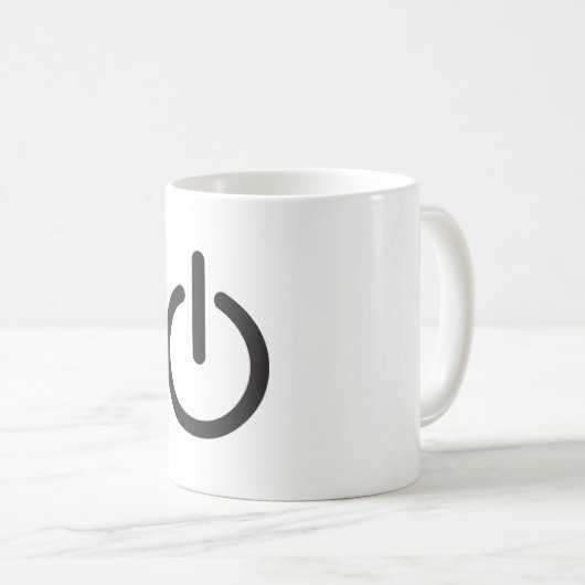 Apple mac Power button Kaffeetasse (VorderseiteRechts)