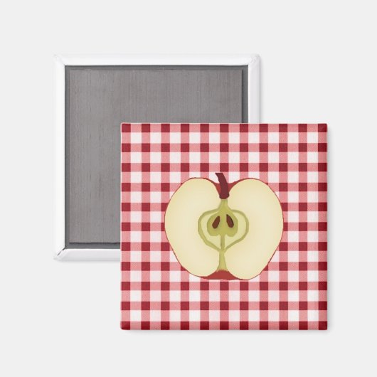 Apple Magnet (Vorderseite/Rückseite)