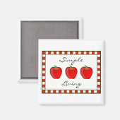 Apple Magnet (Vorderseite/Rückseite)