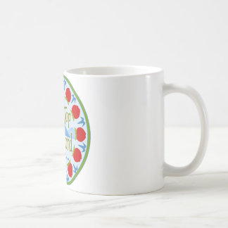 Apple-Mandala - Blau Kaffeetasse