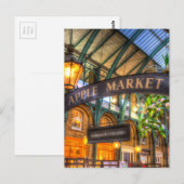 Apple Market Covent Garden London Postkarte (Vorne/Hinten)
