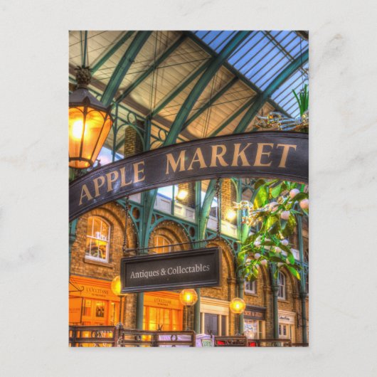 Apple Market Covent Garden London Postkarte (Vorderseite)