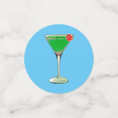 Apple Martini Konfetti (Klein Vorderseite)