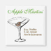 Apple Martini Magnet (Vorne)