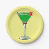 Apple Martini Pappteller (Vorderseite)