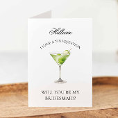 Apple Martini wird meine Bridesmaid-Karte sein Einladung