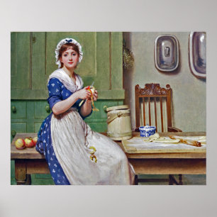 Apple-Mehlklöße ~ George Dunlop Leslie 1835-1921 Poster