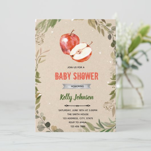 Apple meiner Einladung zur Augendusche (Stehend Vorderseite)