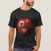 Apple Meme Face | Gen Z Brainrot Funny Design T-Shirt (Vorderseite)
