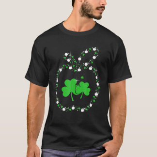 Apple mit Kleeblatts Lehrer Happy St Patrick's Da T-Shirt