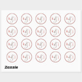 Apple Monogram Stickers (Blatt)