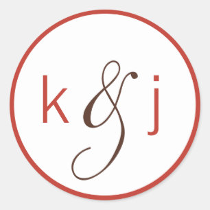 Apple Monogram Stickers