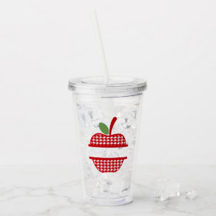 Apple-Monogramm-Trommel Acryltrinkbecher