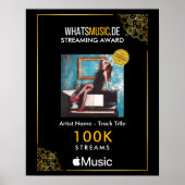 Apple Music Streaming Award Poster (Vorne)