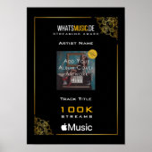 Apple Music Streaming Award Poster (Vorne)
