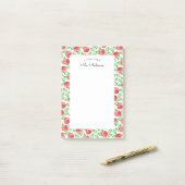 Apple-Muster für Wasserfarben | PERSONALISIERT Post-it Klebezettel (Auf Schreibtisch)