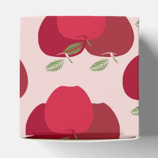 Apple Muster Herz-Gefallen Box für Party Geschenke Geschenkschachtel (Oben)
