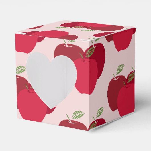 Apple Muster Herz-Gefallen Box für Party Geschenke Geschenkschachtel (Vorderseite)