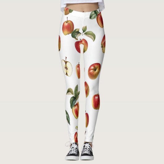 Apple-Muster Leggings (Vorderseite)