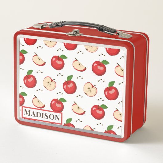 Apple Muster Metal Lunch Box (Vorderseite)