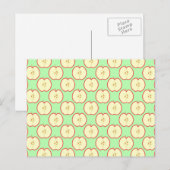 Apple-Muster. Postkarte (Vorne/Hinten)